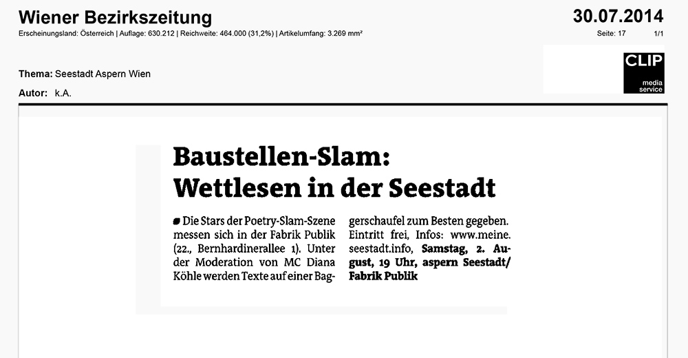 14-07-31 Wiener Bezirkszeitung_Baustellen Slam